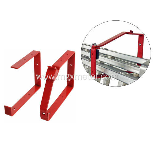 Steel Ladder Storage Bracket Powder Coated Red Steel Ladder Storage Bracket Manufactory